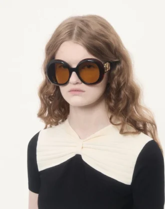 Dramatic Round 1960s Acetate Eyewear