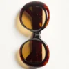 Dramatic Round 1960s Acetate Eyewear