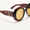 Dramatic Round 1960s Acetate Eyewear