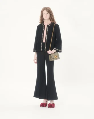 Embroidered Canestrello Tweed Jacket