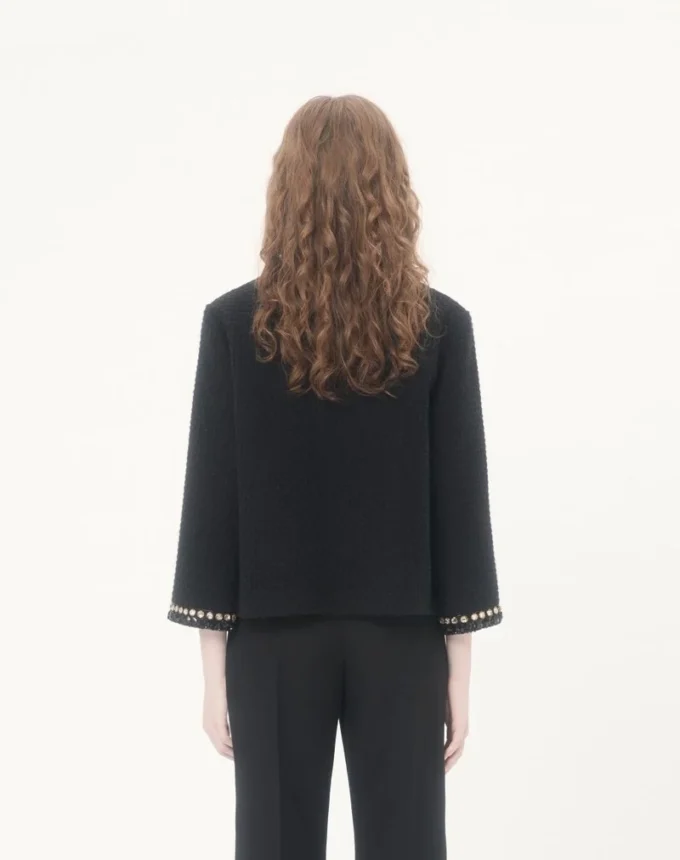 Embroidered Canestrello Tweed Jacket