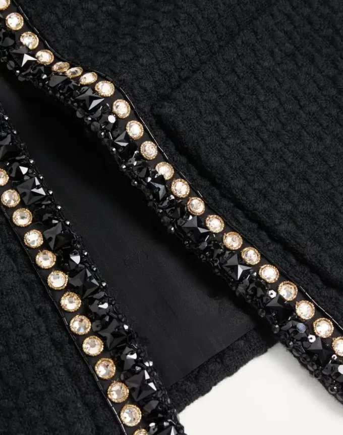 Embroidered Canestrello Tweed Jacket