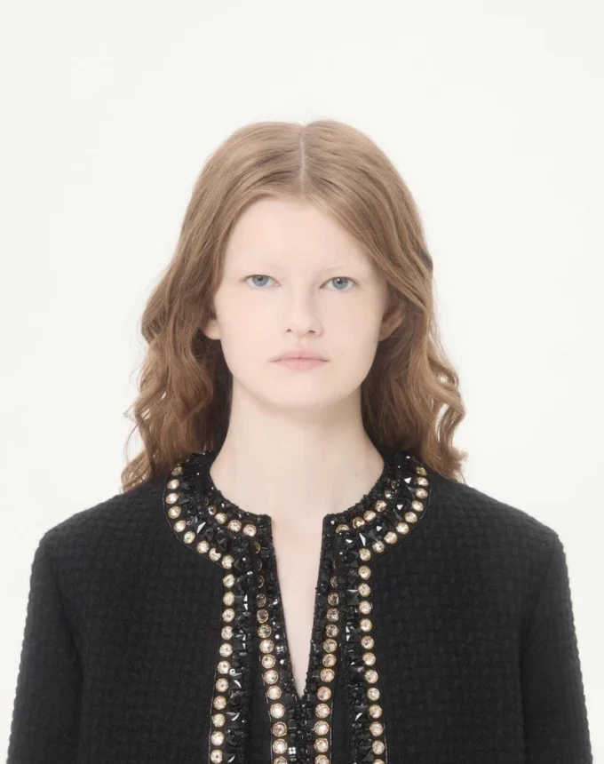 Embroidered Canestrello Tweed Short Dress Embroidered Canestrello Tweed Short Dress