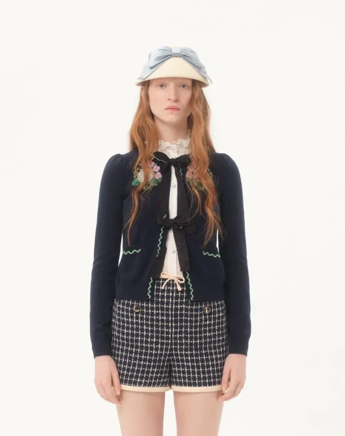 Embroidered Cardigan