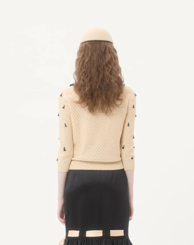 Embroidered Cotton Cardigan