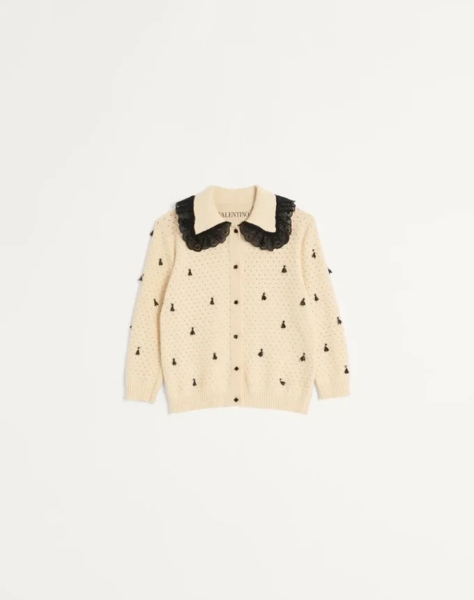 Embroidered Cotton Cardigan