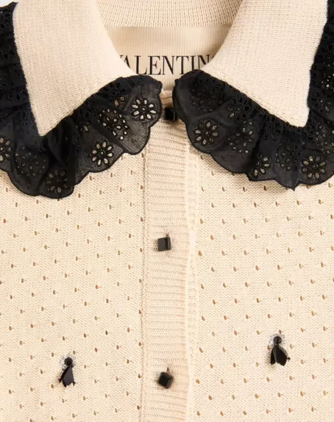 Embroidered Cotton Cardigan