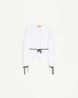 Embroidered Cotton Popeline Shirt