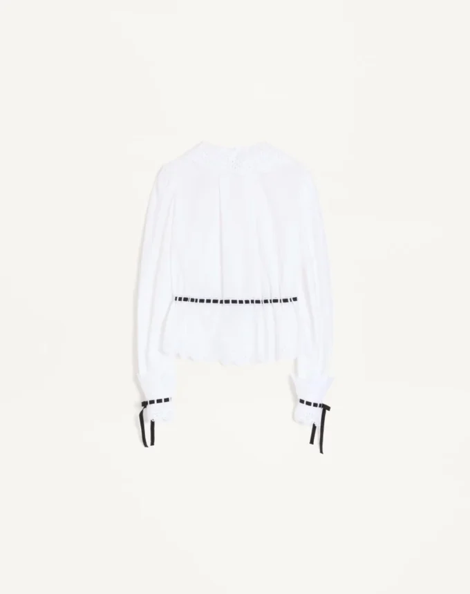 Embroidered Cotton Popeline Shirt