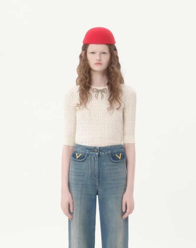 Embroidered Cotton Top