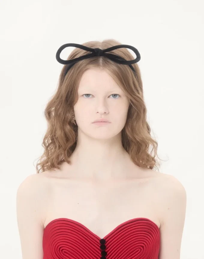 Embroidered Crepe Couture Short Dress