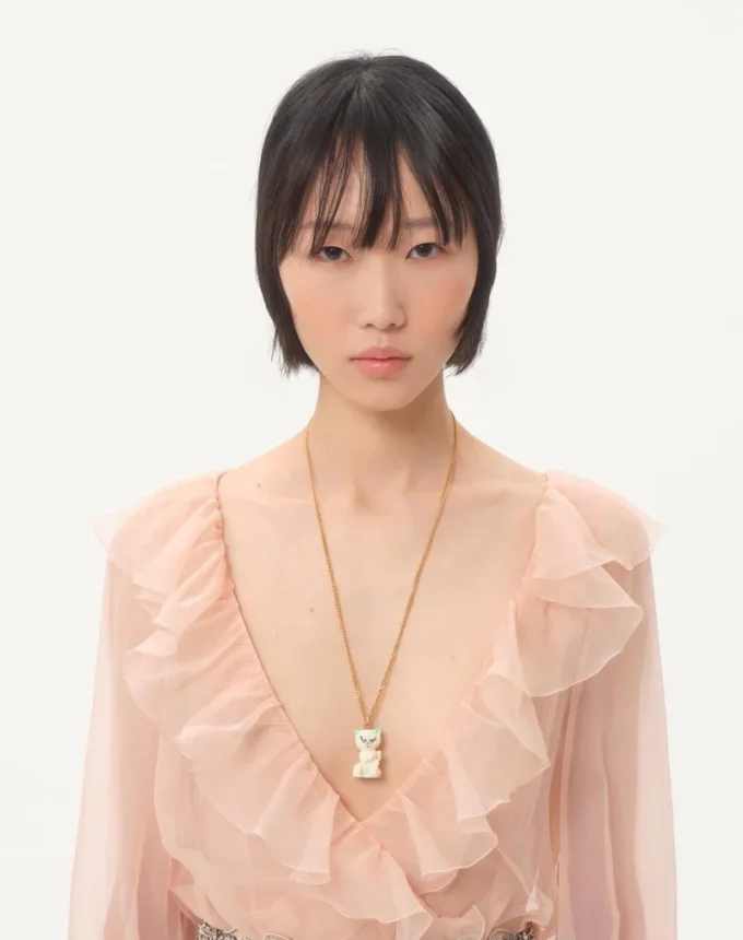 Embroidered Crepe Couture Short Dress Embroidered Crepe Couture Short Dress