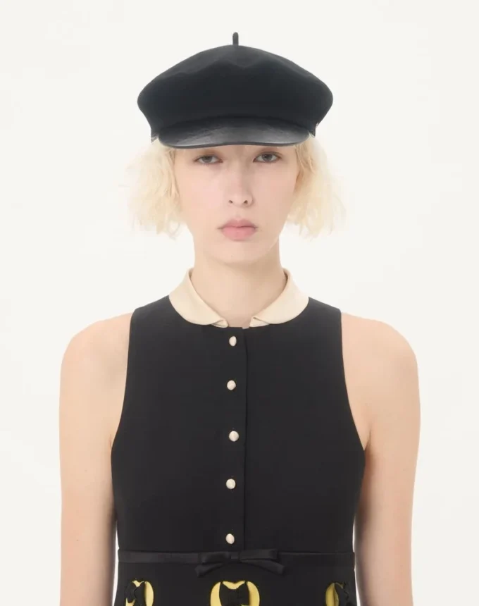 Embroidered Crepe Couture Short Dress Embroidered Crepe Couture Short Dress