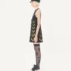 Embroidered Crepe Couture Short Dress Embroidered Crepe Couture Short Dress