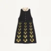 Embroidered Crepe Couture Short Dress Embroidered Crepe Couture Short Dress