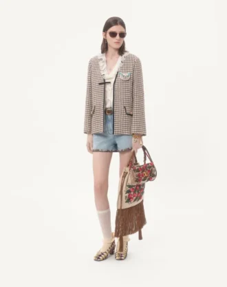 Embroidered Denim Shorts Embroidered Denim Shorts