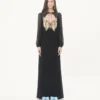 Embroidered Georgette Long Dress