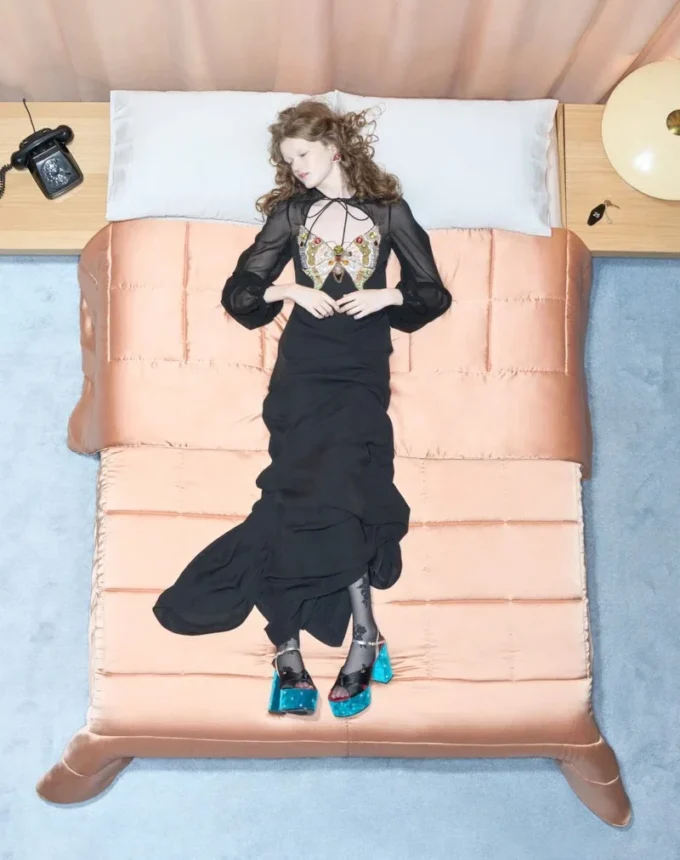 Embroidered Georgette Long Dress