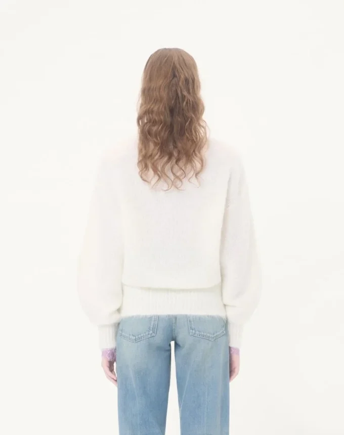 Embroidered Mohair Wool Jumper
