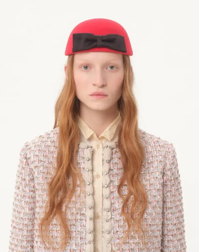 Embroidered Ribbon Tweed Jacket Embroidered Ribbon Tweed Jacket