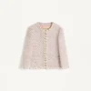 Embroidered Ribbon Tweed Jacket Embroidered Ribbon Tweed Jacket