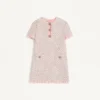 Embroidered Ribbon Tweed Short Dress Embroidered Ribbon Tweed Short Dress