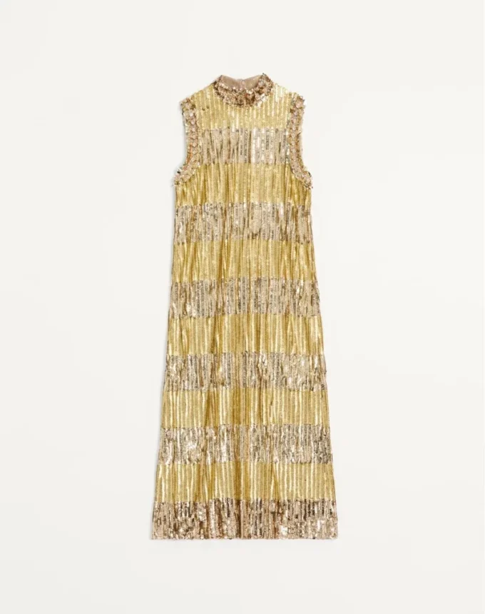 Embroidered Tulle Illusione Midi Dress Embroidered Tulle Illusione Midi Dress