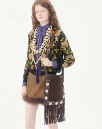 Embroidered Wool Cardigan