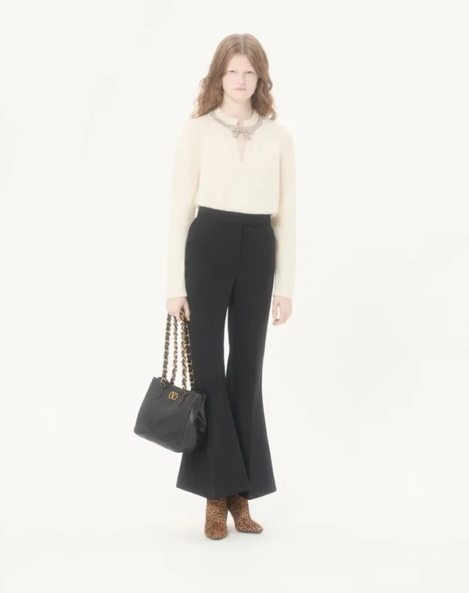 Embroidered Wool Jumper