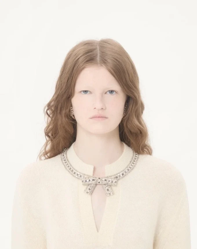 Embroidered Wool Jumper