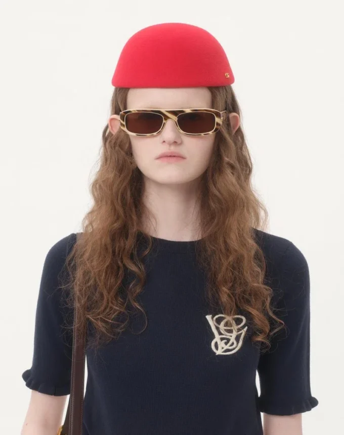 Embroidered Wool Top