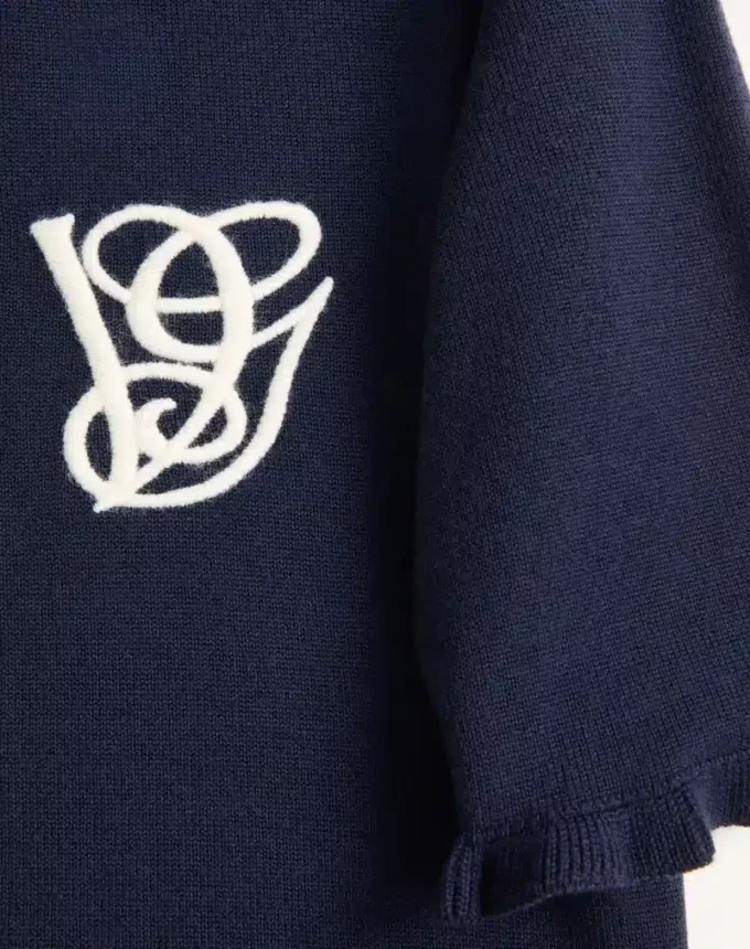 Embroidered Wool Top