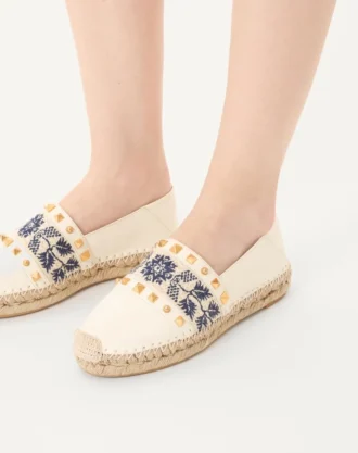 Espadrille In Nappa With Grape Embroidery 20Mm