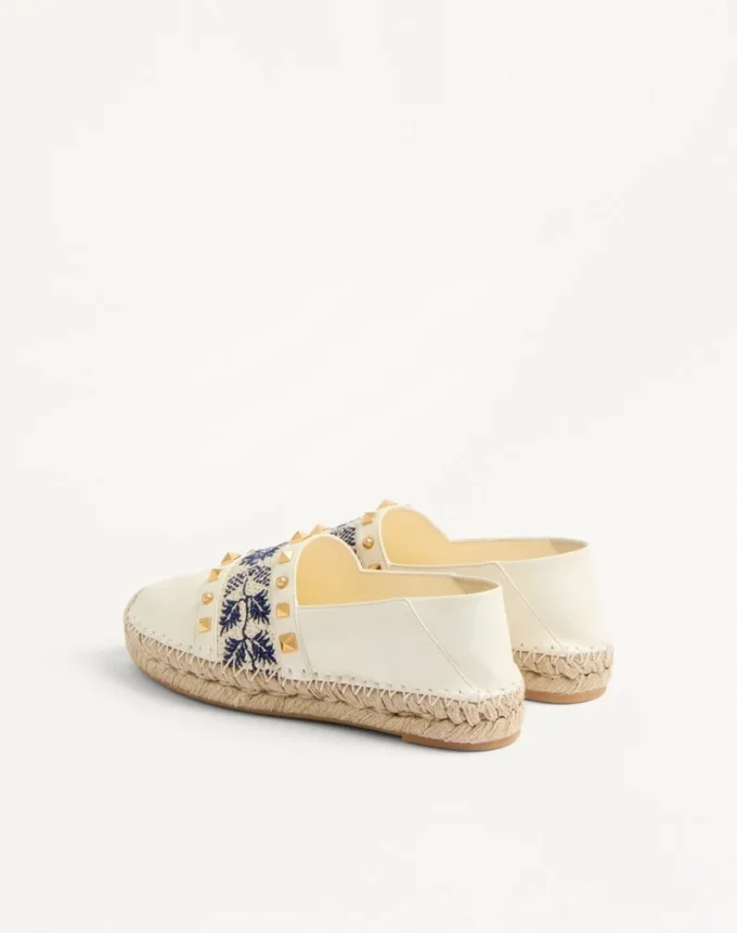 Espadrille In Nappa With Grape Embroidery 20Mm Espadrille In Nappa With Grape Embroidery 20Mm