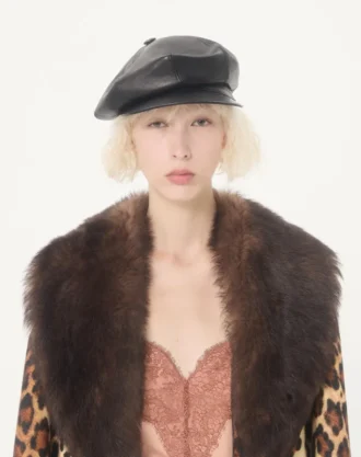 Fauve Eclat Spotted Wool Cloth Coat