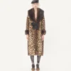 Fauve Eclat Spotted Wool Cloth Coat