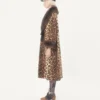 Fauve Eclat Spotted Wool Cloth Coat