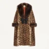 Fauve Eclat Spotted Wool Cloth Coat