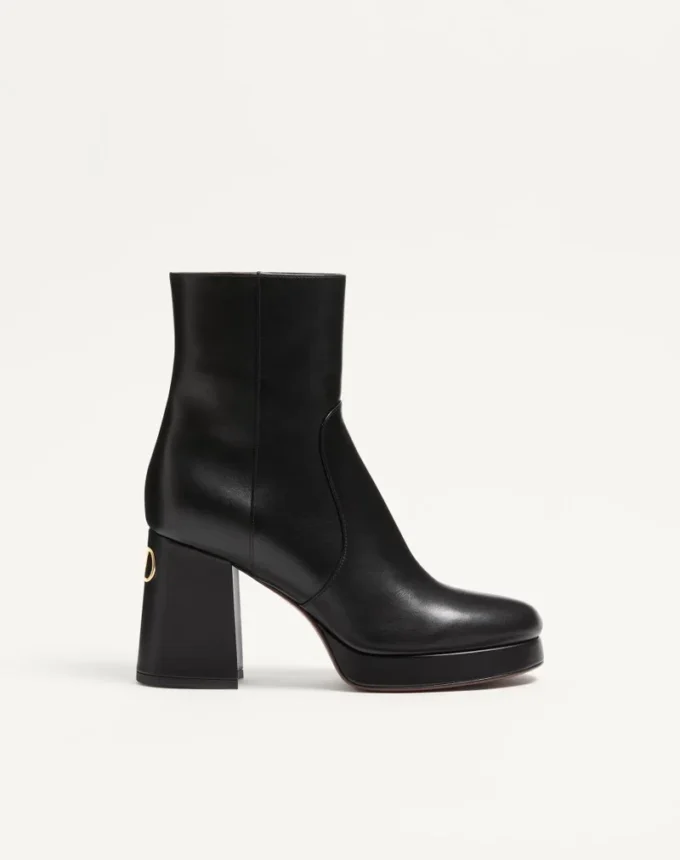 Fawcette Platform Ankle Boot In Calfskin 90Mm