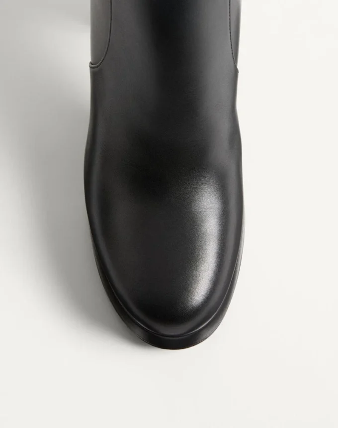 Fawcette Platform Ankle Boot In Calfskin 90Mm