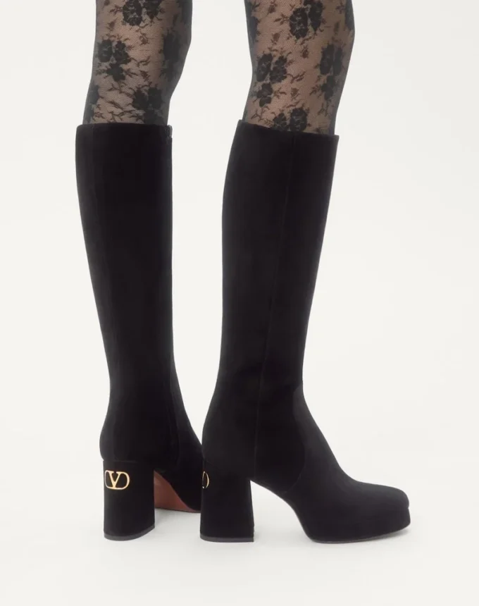 Fawcette Platform Boot In Crust Leather 90Mm Fawcette Platform Boot In Crust Leather 90Mm