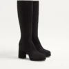 Fawcette Platform Boot In Crust Leather 90Mm Fawcette Platform Boot In Crust Leather 90Mm