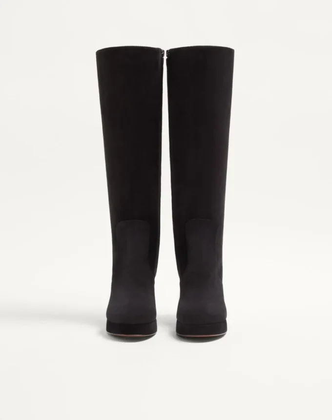 Fawcette Platform Boot In Crust Leather 90Mm Fawcette Platform Boot In Crust Leather 90Mm