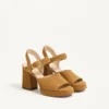 Fawcette Platform Crust Leather Sandal 100Mm