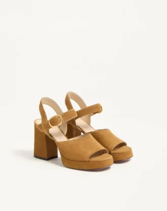 Fawcette Platform Crust Leather Sandal 100Mm