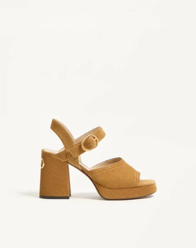 Fawcette Platform Crust Leather Sandal 100Mm