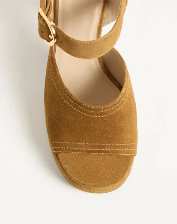 Fawcette Platform Crust Leather Sandal 100Mm