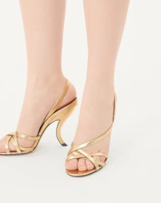 Fetishique Sandal In Laminated Nappa 105Mm