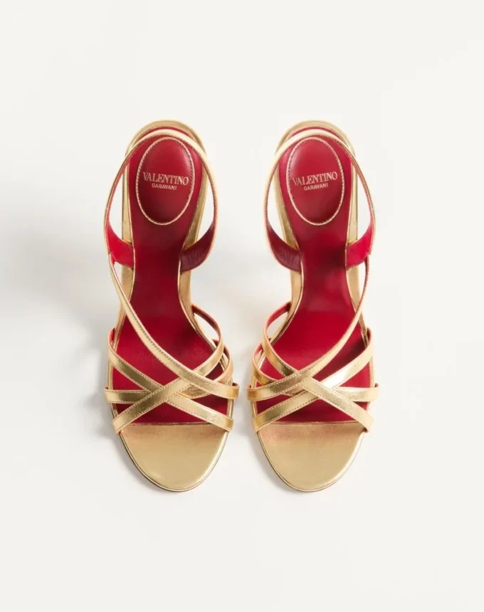 Fetishique Sandal In Laminated Nappa 105Mm