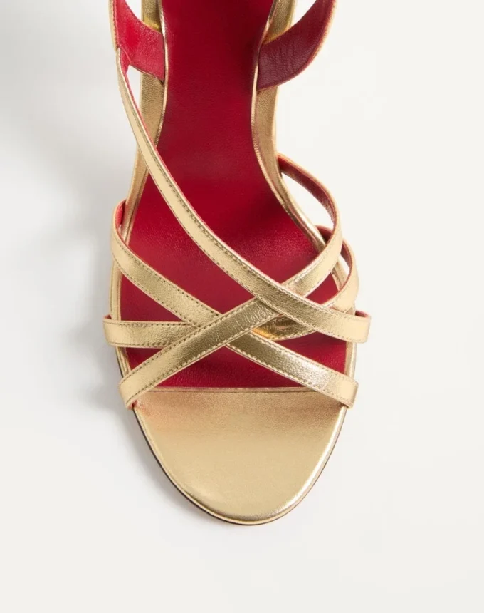 Fetishique Sandal In Laminated Nappa 105Mm